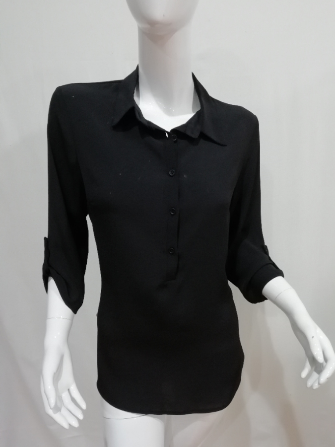 camisa telva negra